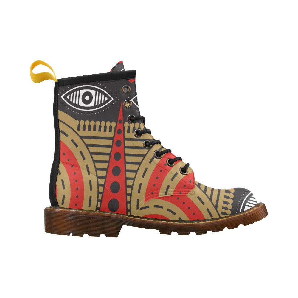 illuminati tribal High Grade PU Leather Martin Boots For Men Model 402H
