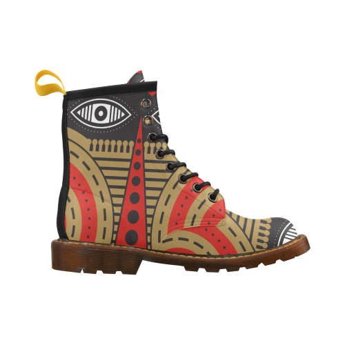 illuminati tribal High Grade PU Leather Martin Boots For Men Model 402H