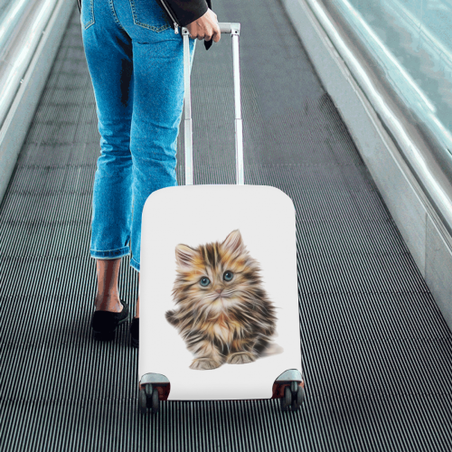 Lovely Cute Kitty Luggage Cover/Small 18"-21"