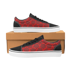 Repeating CrossNoose Skater Shoes Men's Low Top Skateboarding Shoes (Model E001-2)