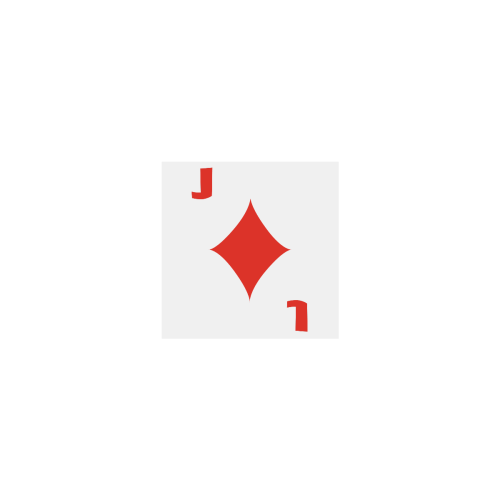 Playing Card Jack of Diamonds Personalized Temporary Tattoo (15 Pieces)
