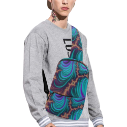 gorgeous Fractal 177 B by JamColors Chest Bag (Model 1678)