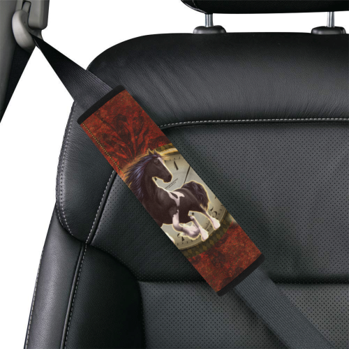 Wonderful horse on a clock Car Seat Belt Cover 7''x10''