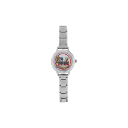 LasVegasIcons Poker Chip - Pink Women's Italian Charm Watch(Model 107)
