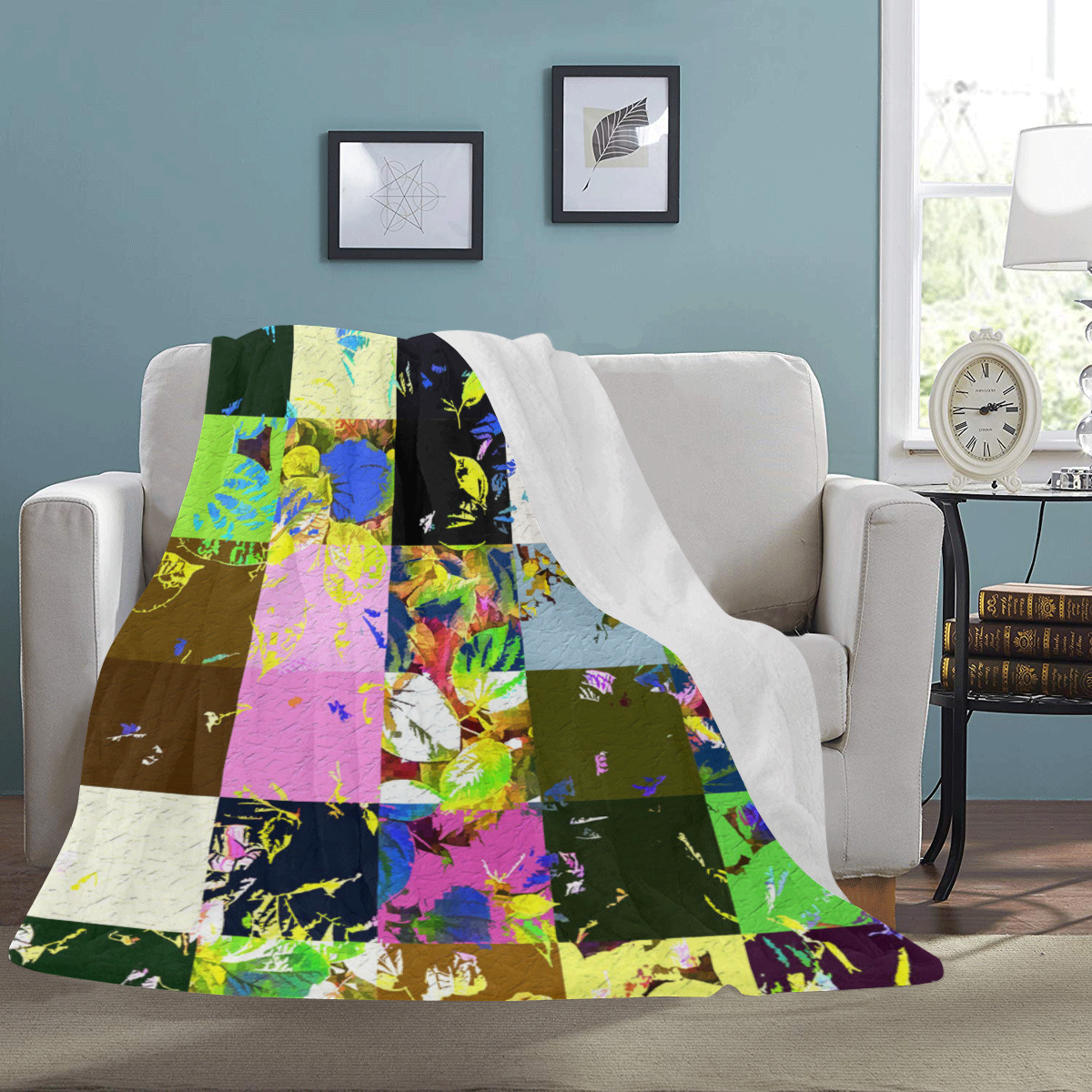 Foliage Patchwork #3 - Jera Nour Ultra-Soft Micro Fleece Blanket 60"x80"