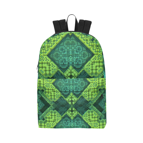Green Theme 3D Mosaic Unisex Classic Backpack (Model 1673)