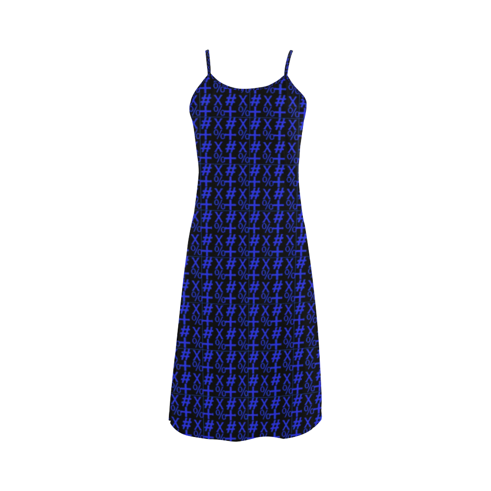 NUMBERS Collection Symbols Royal Alcestis Slip Dress (Model D05)