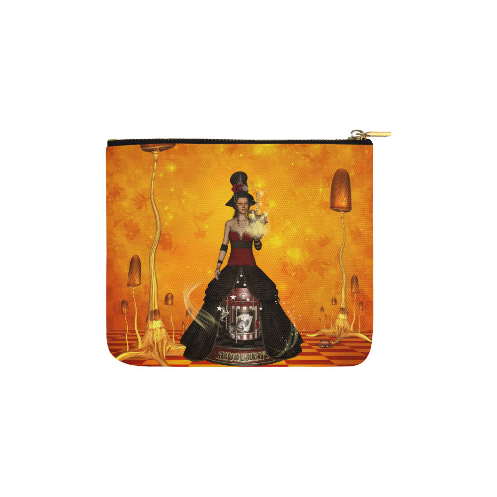 Fantasy women with carousel Carry-All Pouch 6''x5''