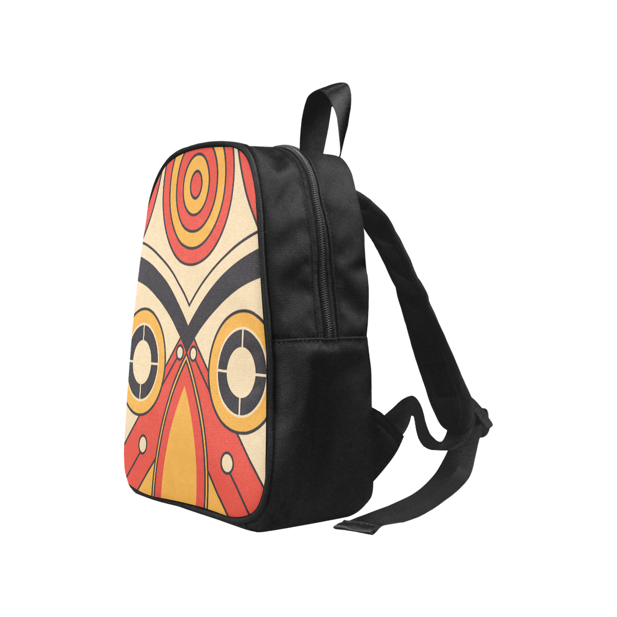 Geo Aztec Bull Tribal Fabric School Backpack (Model 1682) (Small)