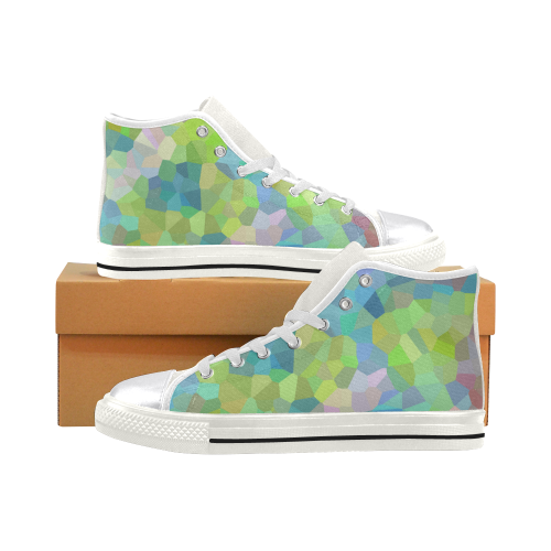 Sea Glass High Tops Women's Classic High Top Canvas Shoes (Model 017)