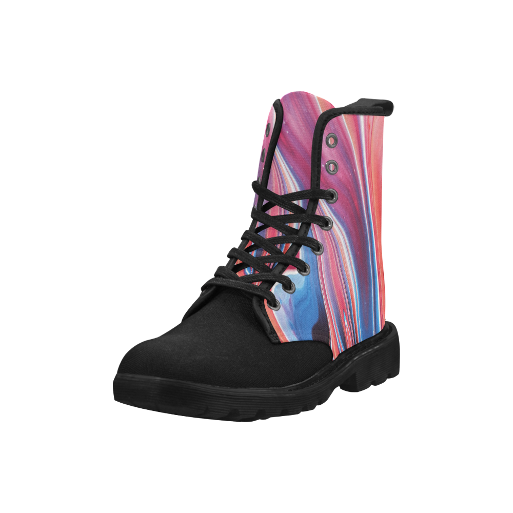 oil_b Martin Boots for Women (Black) (Model 1203H)