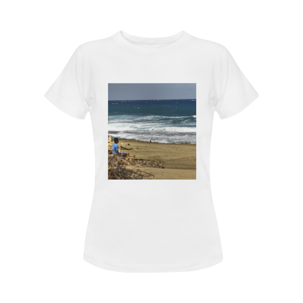 YS_0087 - Beach View Women's Classic T-Shirt (Model T17）