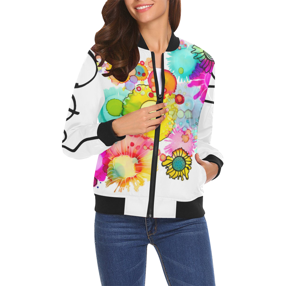 Jolly Not a Rancher Womens Jacket All Over Print Bomber Jacket for Women (Model H19)