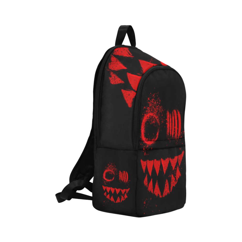 Woke Red Rave Monster Festival Fabric Backpack for Adult (Model 1659)