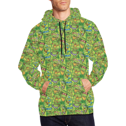 Teenage Mutant Ninja Turtles (TMNT) All Over Print Hoodie for Men/Large Size (USA Size) (Model H13)