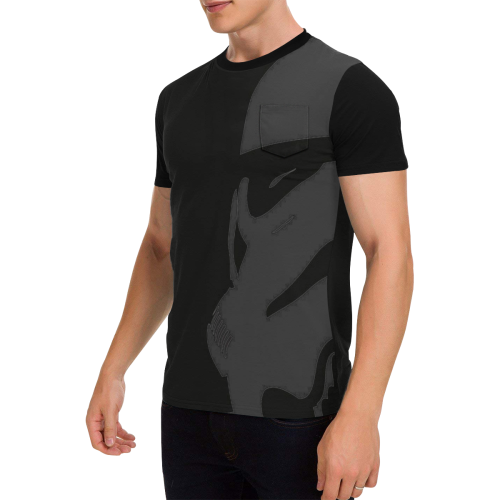 bb 88088 Men's All Over Print T-Shirt with Chest Pocket (Model T56)