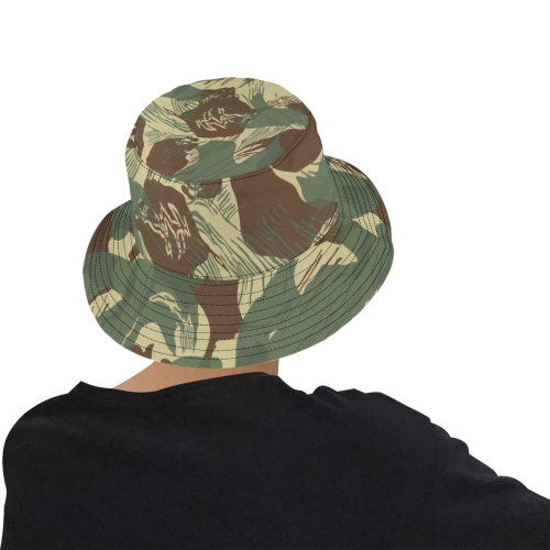 rhodeianBrushstroke camouflage v2 All Over Print Bucket Hat for Men