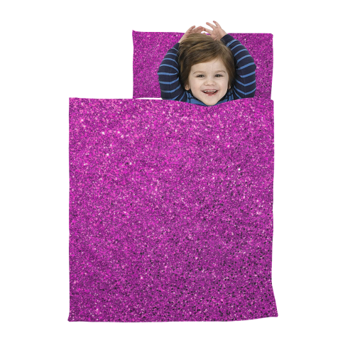 pink  glitter Kids' Sleeping Bag
