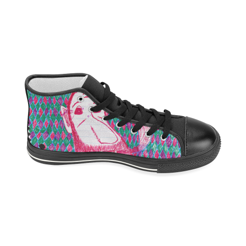 Women's Classic High Top Canvas Shoes (Model 017) Women's Classic High Top Canvas Shoes (Model 017)
