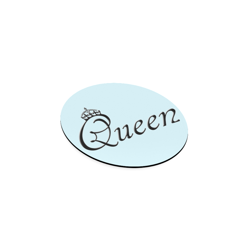 For the Queen / Blue Round Coaster