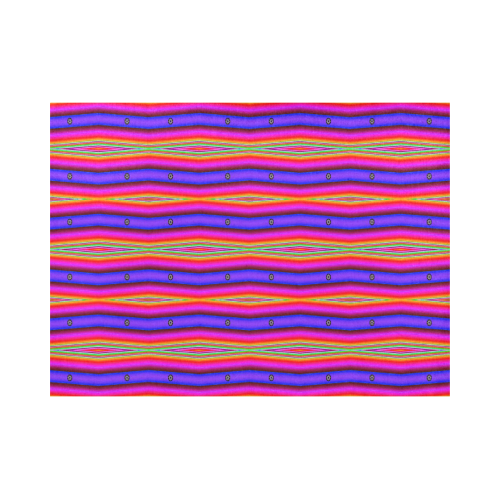 Bright Pink Purple Stripe Abstract Placemat 14’’ x 19’’ (Set of 6)