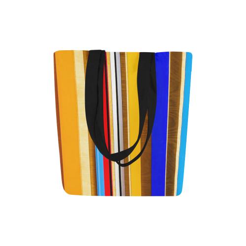 Colorful abstract pattern stripe art Canvas Tote Bag (Model 1657)