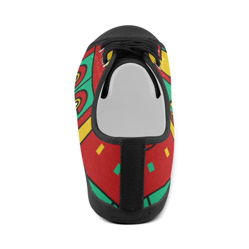 Aztec Spiritual Tribal Canvas Shoes for Women/Large Size (Model 016)