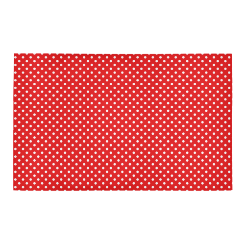 Red polka dots Bath Rug 20''x 32''