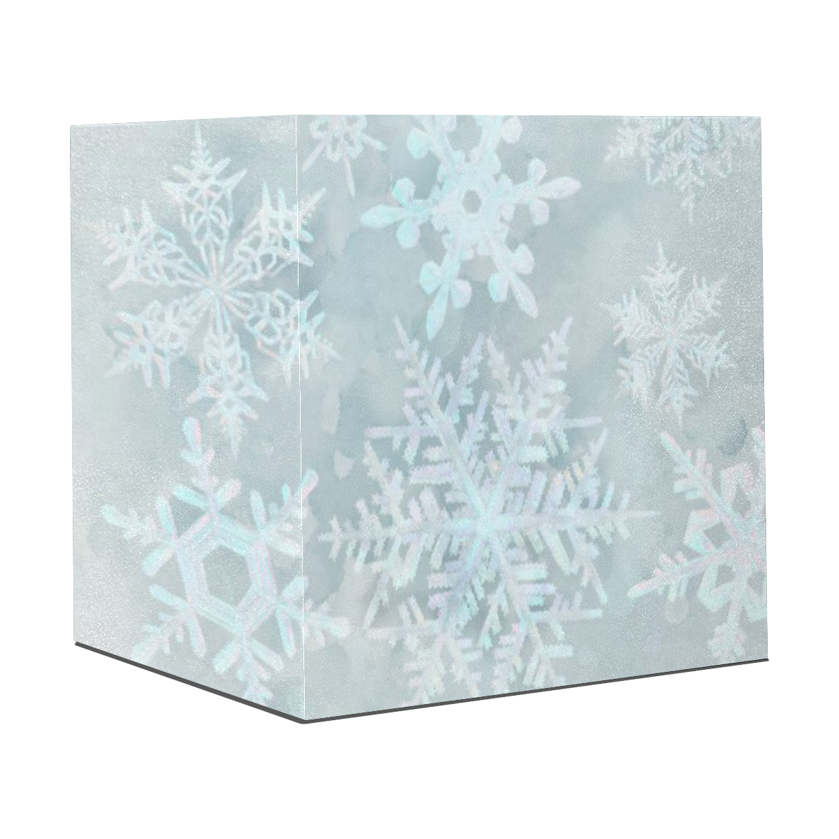 Snowflakes White and blue, Christmas Gift Wrapping Paper 58"x 23" (1 Roll)
