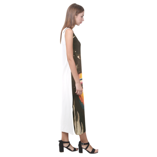 survivor-for-print Phaedra Sleeveless Open Fork Long Dress (Model D08)