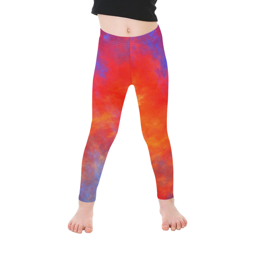 Fire and Ice Kid's Ankle Length Leggings (Model L06)