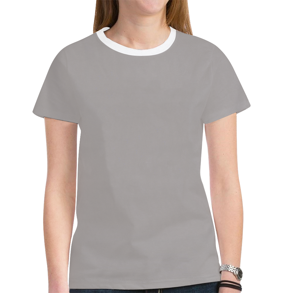 Ash New All Over Print T-shirt for Women (Model T45)