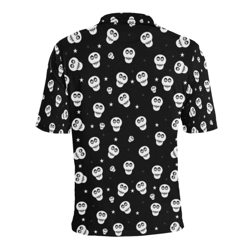 Star Skulls Men's All Over Print Polo Shirt (Model T55)