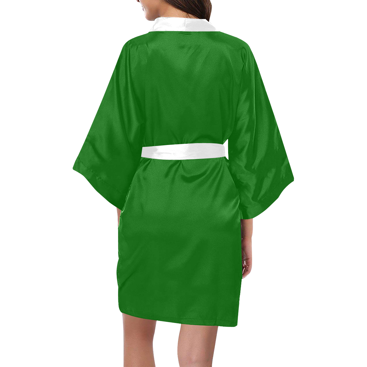 color dark green Kimono Robe