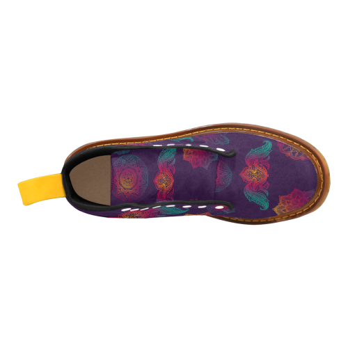Colorful Mandala Martin Boots For Men Model 1203H