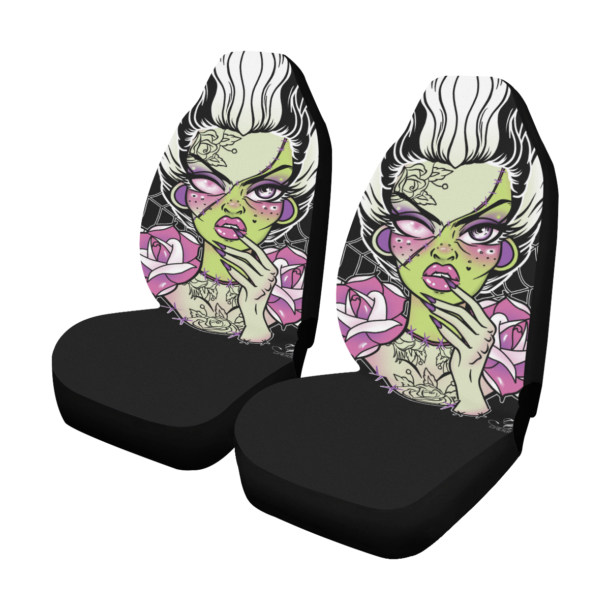 Bride of Frankenstein Seat Covers Car Seat Covers (Set of 2)