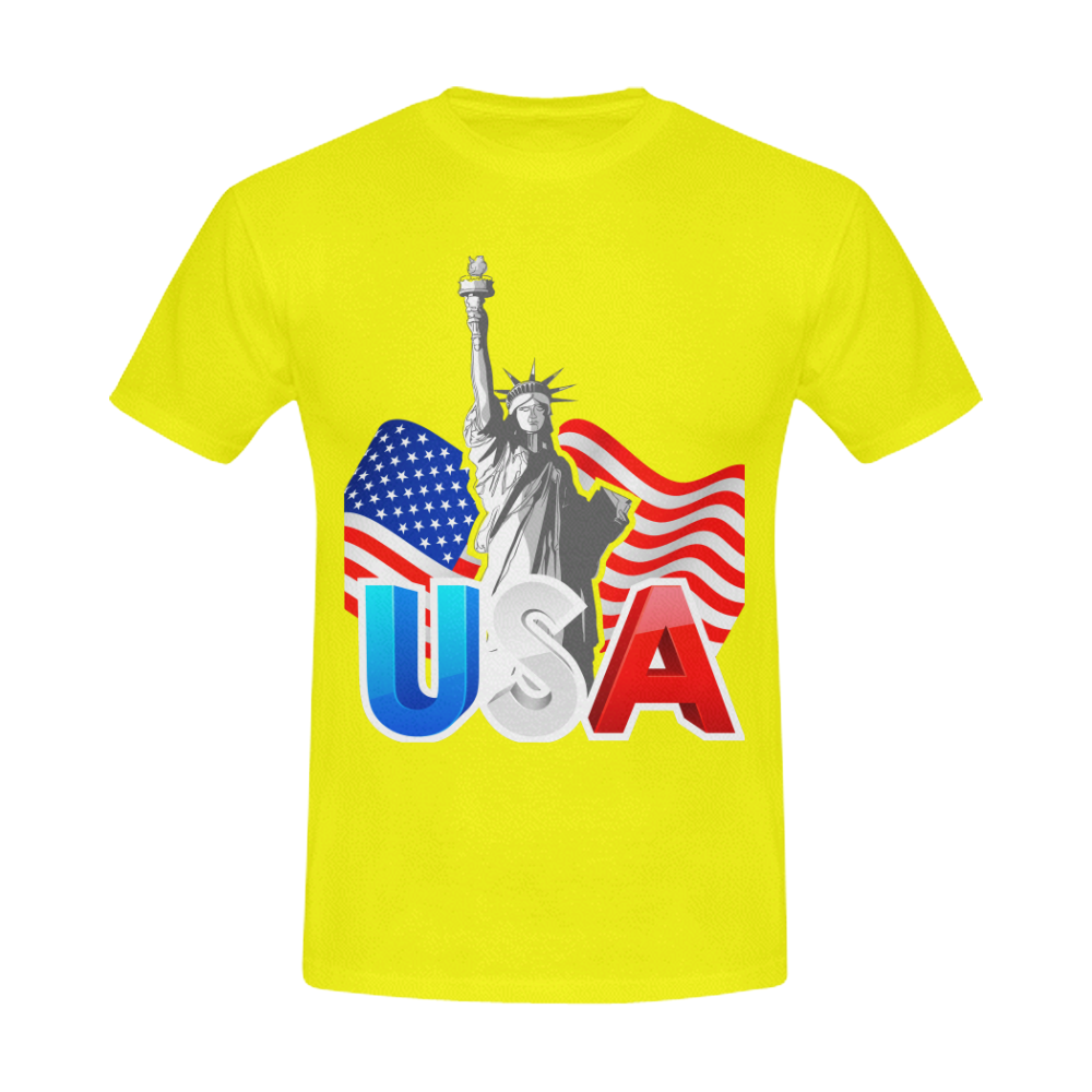T Shirt liberties USA Men's T-Shirt in USA Size (Front Printing Only)