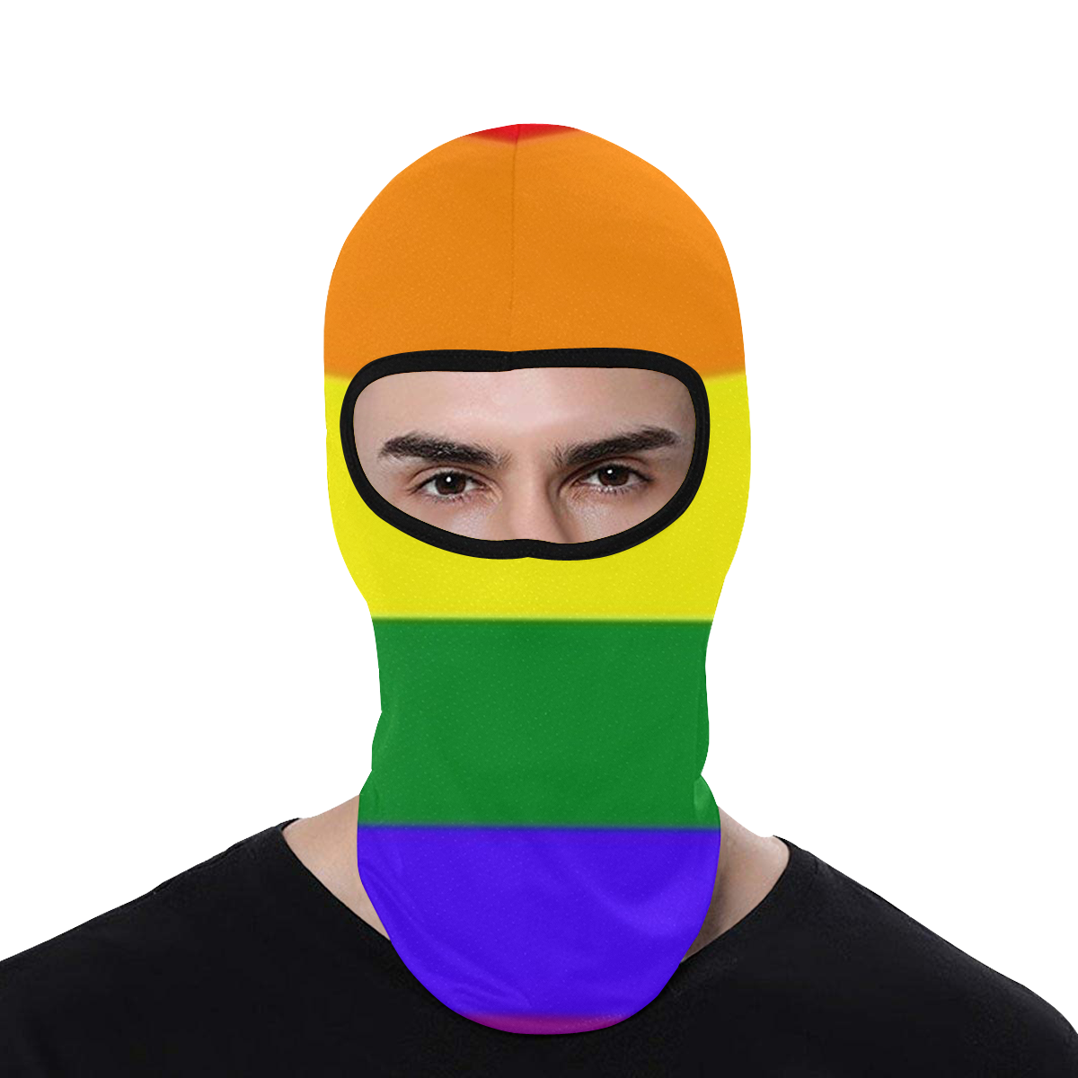 Motorcycle Face Mask rainbow All Over Print Balaclava