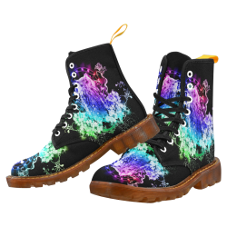 Colorful owl Martin Boots For Men Model 1203H