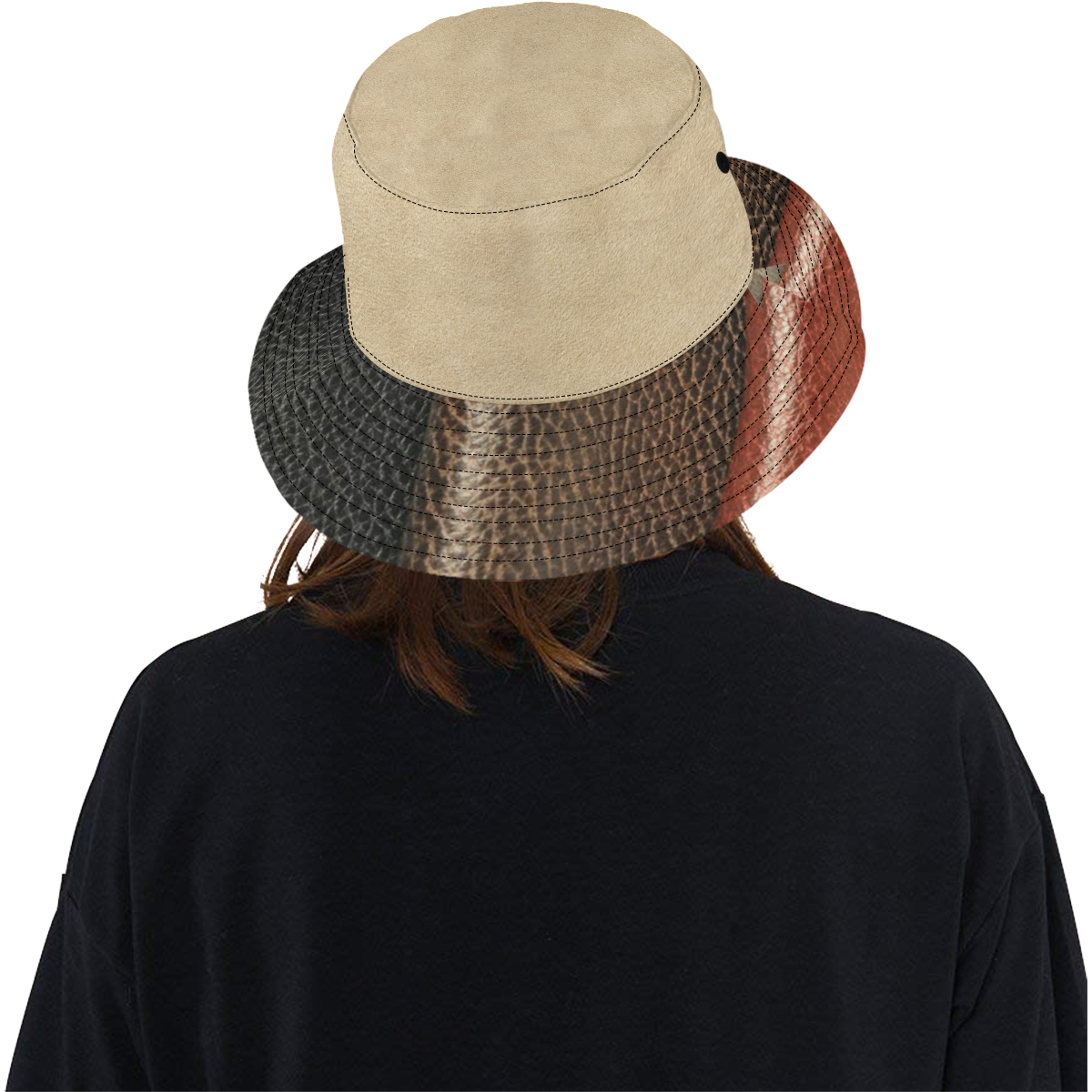 Leather & Suede flower hat All Over Print Bucket Hat