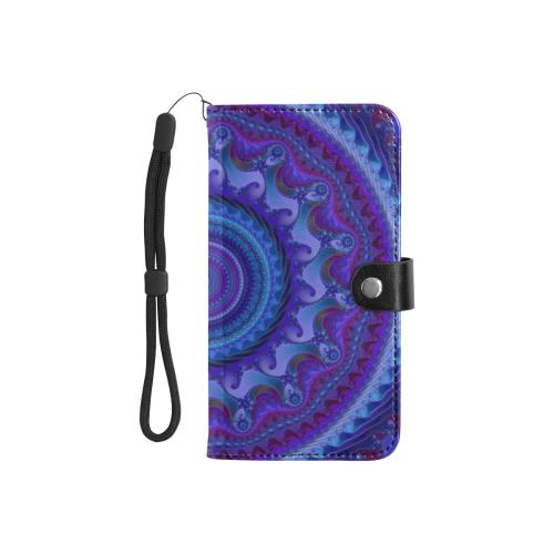 MANDALA PASSION OF LOVE Flip Leather Purse for Mobile Phone/Small (Model 1704)