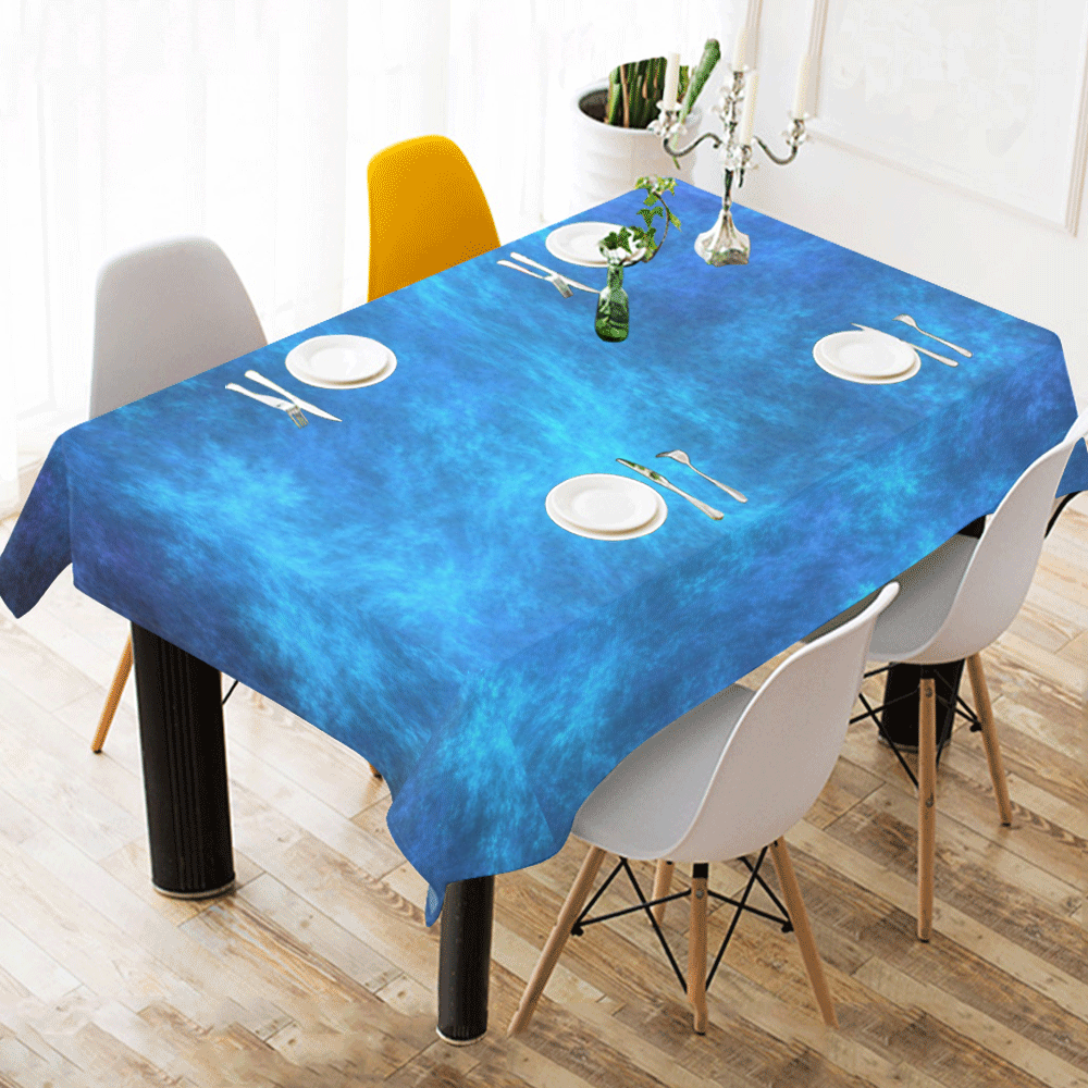 Nebulous Cotton Linen Tablecloth 60" x 90"