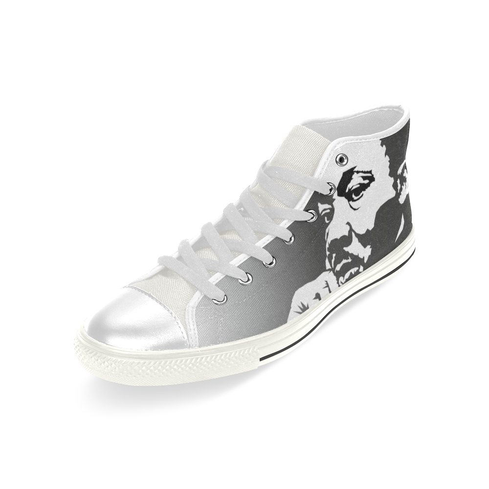 MLK Rememberance Men’s Classic High Top Canvas Shoes (Model 017)