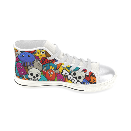 10542 Women's Classic High Top Canvas Shoes (Model 017)