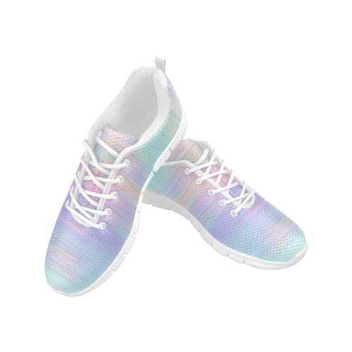 noisy gradient 1 pastel by JamColors Women's Breathable Running Shoes (Model 055)