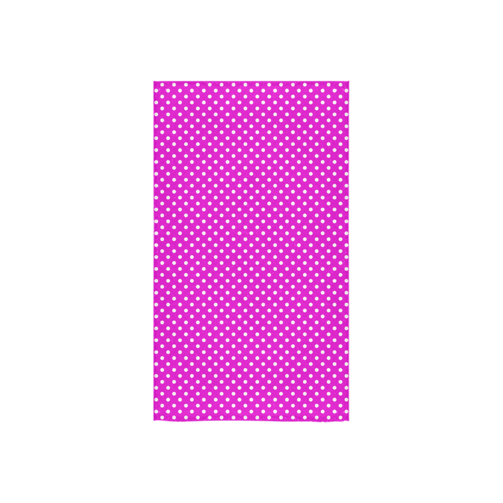 Pink polka dots Custom Towel 16"x28"