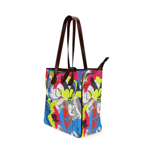 Colorful distorted shapes2 Classic Tote Bag (Model 1644)