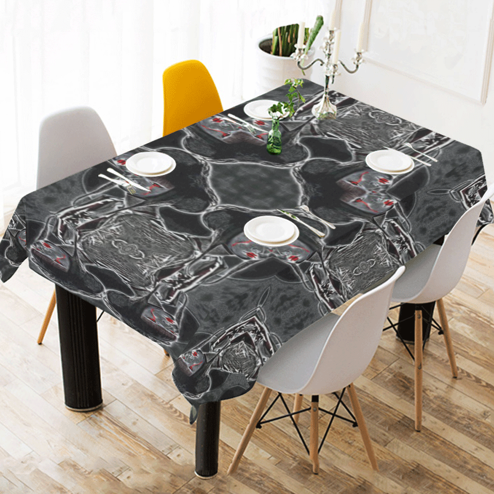 Lilith Tarot Cloth Design Darkstar Cotton Linen Tablecloth 52"x 70"