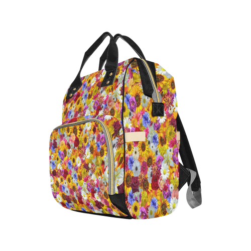 Bright Spring Fantasy Garden Multi-Function Diaper Backpack/Diaper Bag (Model 1688)
