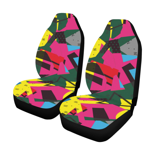 Crolorful shapes Car Seat Covers (Set of 2)